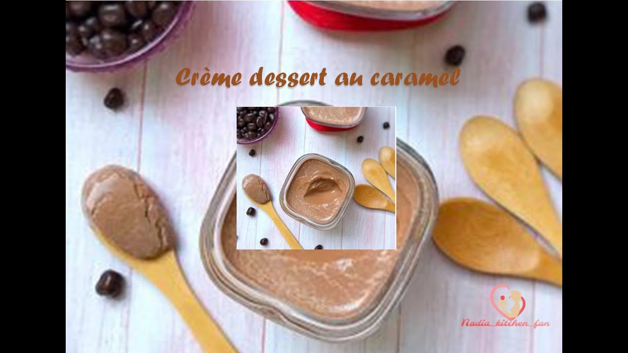 Yaourt crème dessert caramel façon Danette ~ Caramel dessert cream Danette style ~ 焦糖甜点奶油