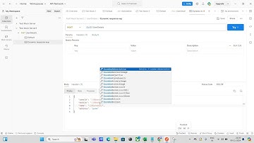 POSTMAN Mock Server example with dynamic response using POST API request