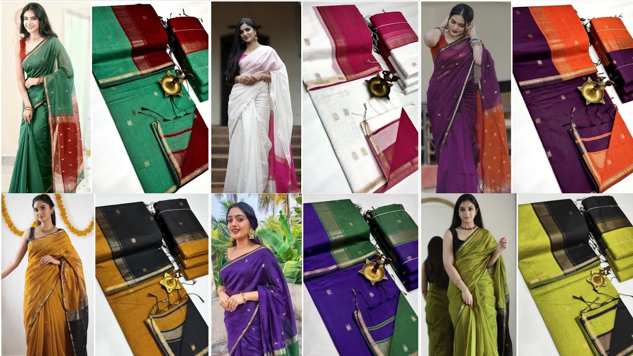 Maheswari Silk Cotton Sarees | WhatsApp - 8344378186 #silkcotton #silkcottonsaree #silksaree