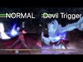 Devil May Cry 4 Nero all buster comparison Normal vs Devil Trigger / ネロのバスターモーション 通常時とデビルトリガー時の比較