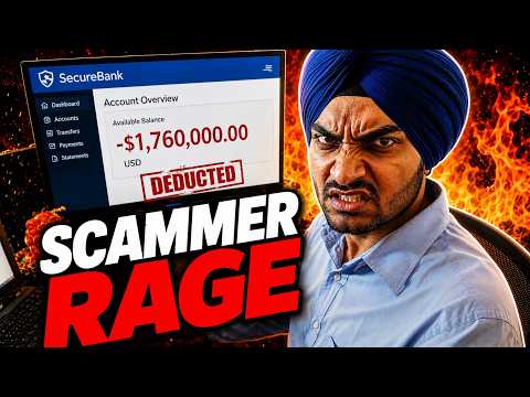 $1,760,000 FAKE Bank Makes Scammer RAGE!