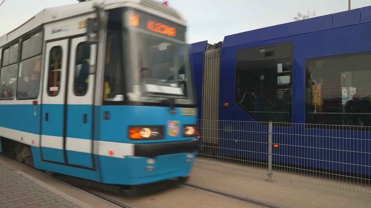 Poland, Wrocław, tram 7 ride from Broniewskiego to Uniwersytet Wrocławski