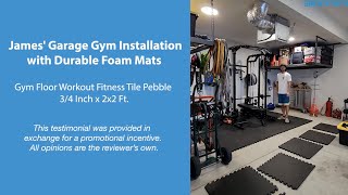 James Garage Gym Installation with Durable Foam Mats