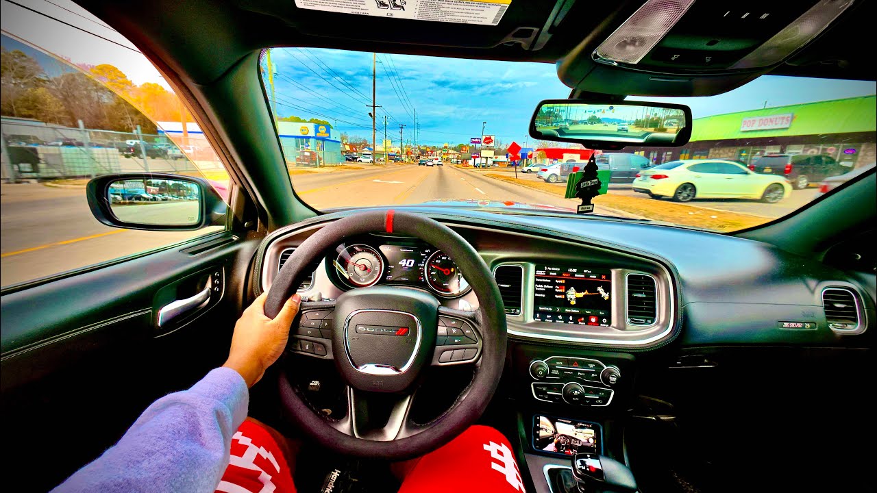 LOUD CATLESS 392 SCAT PACK CHARGER TERRORIZING THE STREETS POV DRIVE