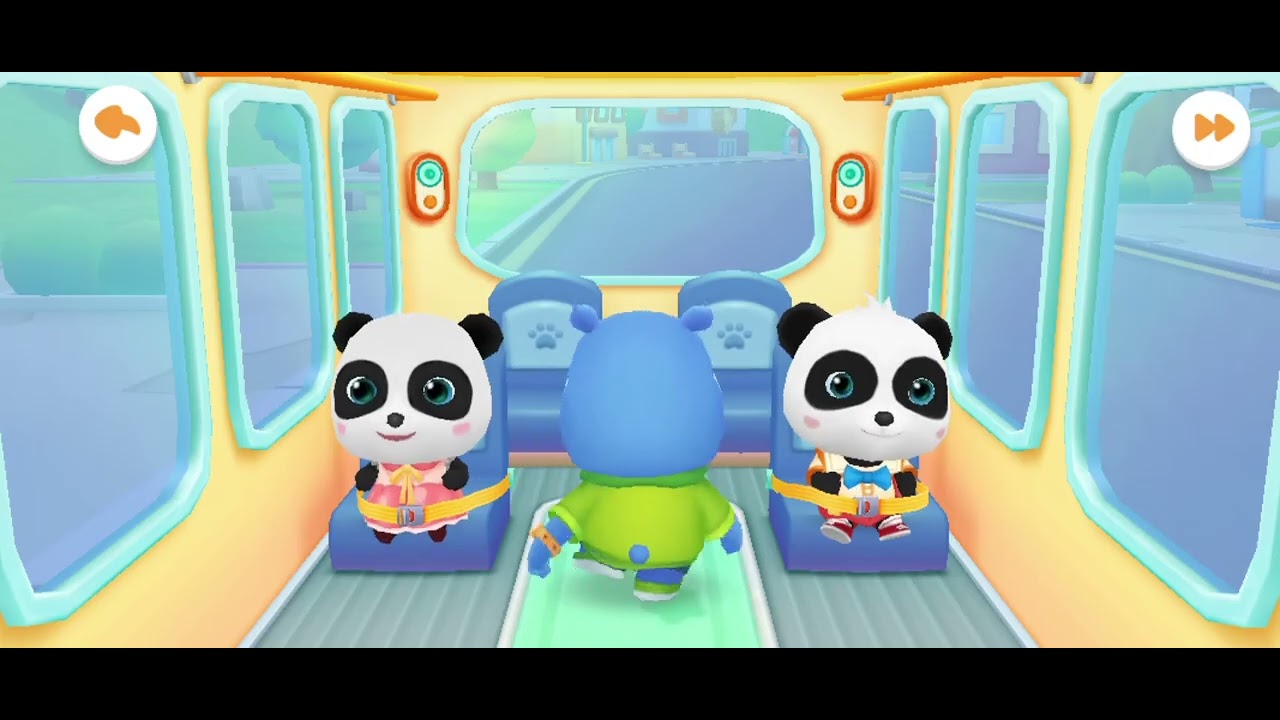 Cartoon game kids game,baby bus gam