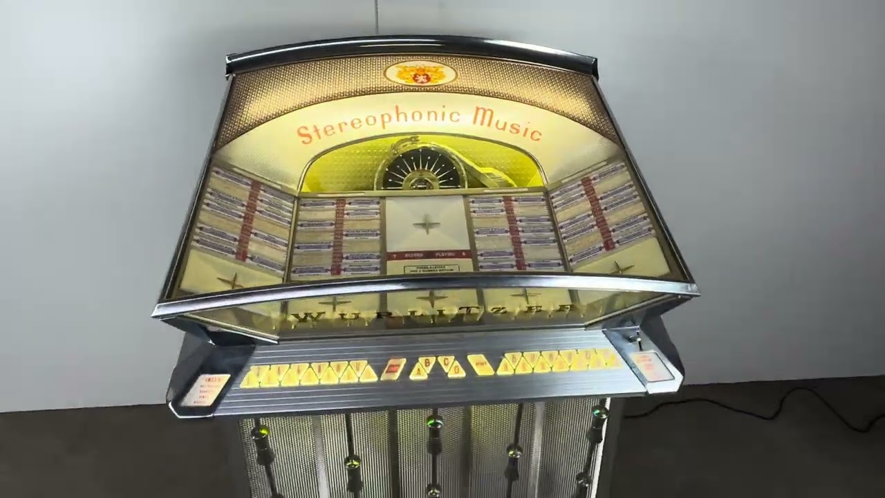 洋楽 ENGLISH JUKEBOX 1961 Wurlitzer Model 2504 Jukebox - YouTube