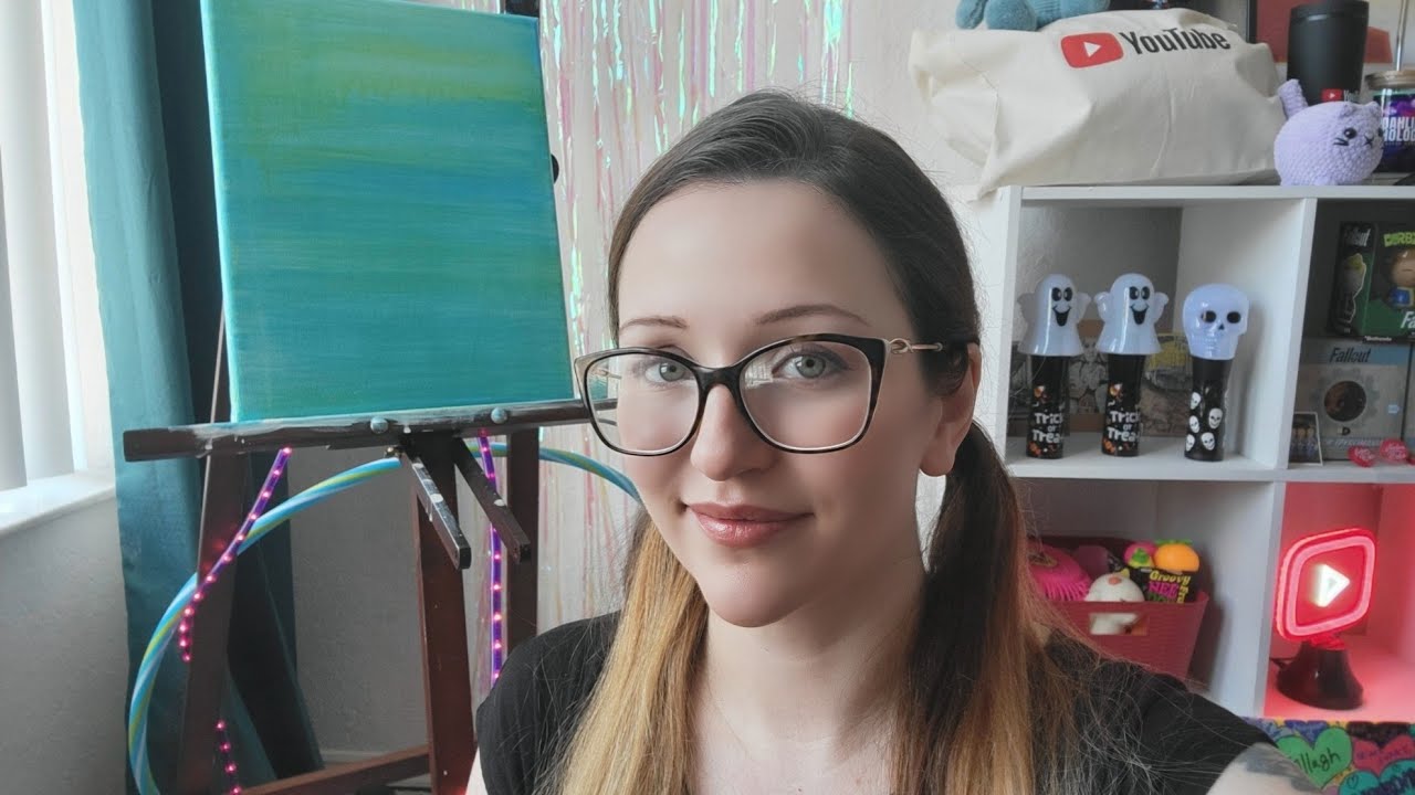 Live chat from art studio plus a cute dog