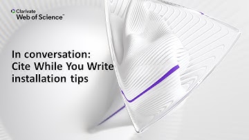 In conversation: Cite While You Write installation tips