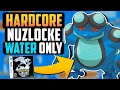 CAN I BEAT A POKÉMON BLACK HARDCORE NUZLOCKE WITH ONLY WATER TYPES!? (Pokémon Challenge)
