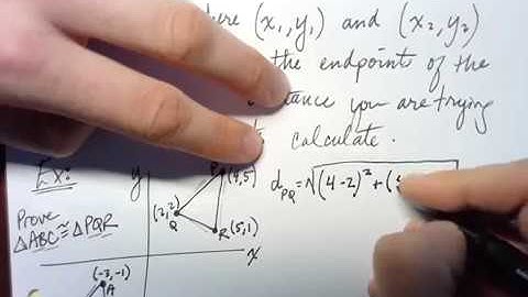 Using Coordinates to Prove Triangles