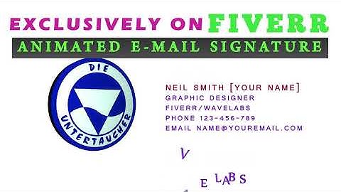 Create animated logo gif for email signature - Best Animated GIFs service