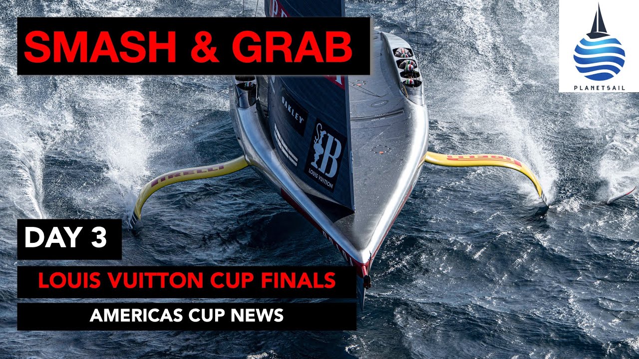 ⁣Day 3 - Louis Vuitton Cup Finals - Smash & Grab - America's Cup - 29-9-24