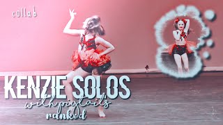 mackenzie solos with pigtails ranked || dance moms || collab