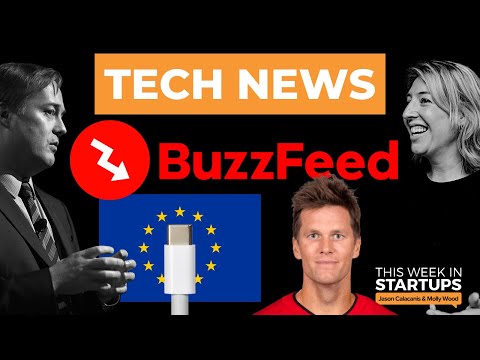 Why BuzzFeed fell 40%, EU mandates USB-C, Lab-grown ear transplants, Tom Brady’s Series B | E1478 Episode cover