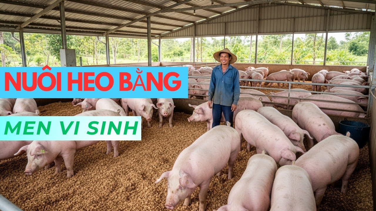 Nuôi Heo Bằng Men Vi Sinh – Giảm Mùi Hôi, Tiết Kiệm Chi Phí.