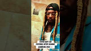Toosii Quit LSU Football After Signing Gambling Deal 👀 #toosii #shorts