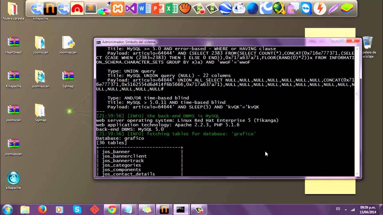 SQL Injection con SqlMap - Windows - YouTube