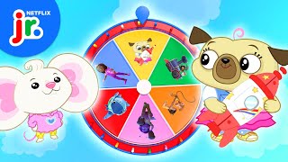 Mystery Wheel Of Animal Best Friends! 🐶 Mighty Little Bheem, Chip And Potato & More! | Netflix