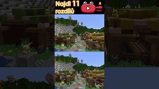 Spot the 11 Differences! 🧀 #50 l Minecraft #shorts #pokemon