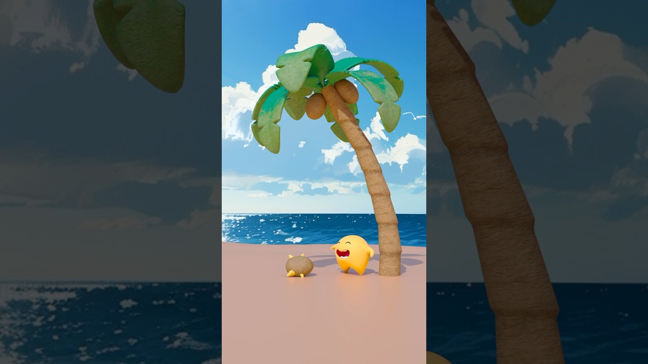 Crazy coconut.#shorts#food#funnycartoonshorts#cartoonfood#choubao - youtube