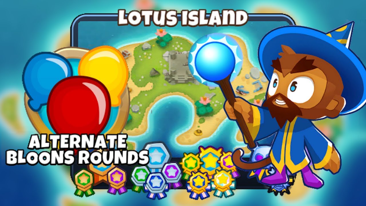 Lotus Island [Alternate Bloons Rounds] [🚫 Monkey Knowledge] Walkthrough