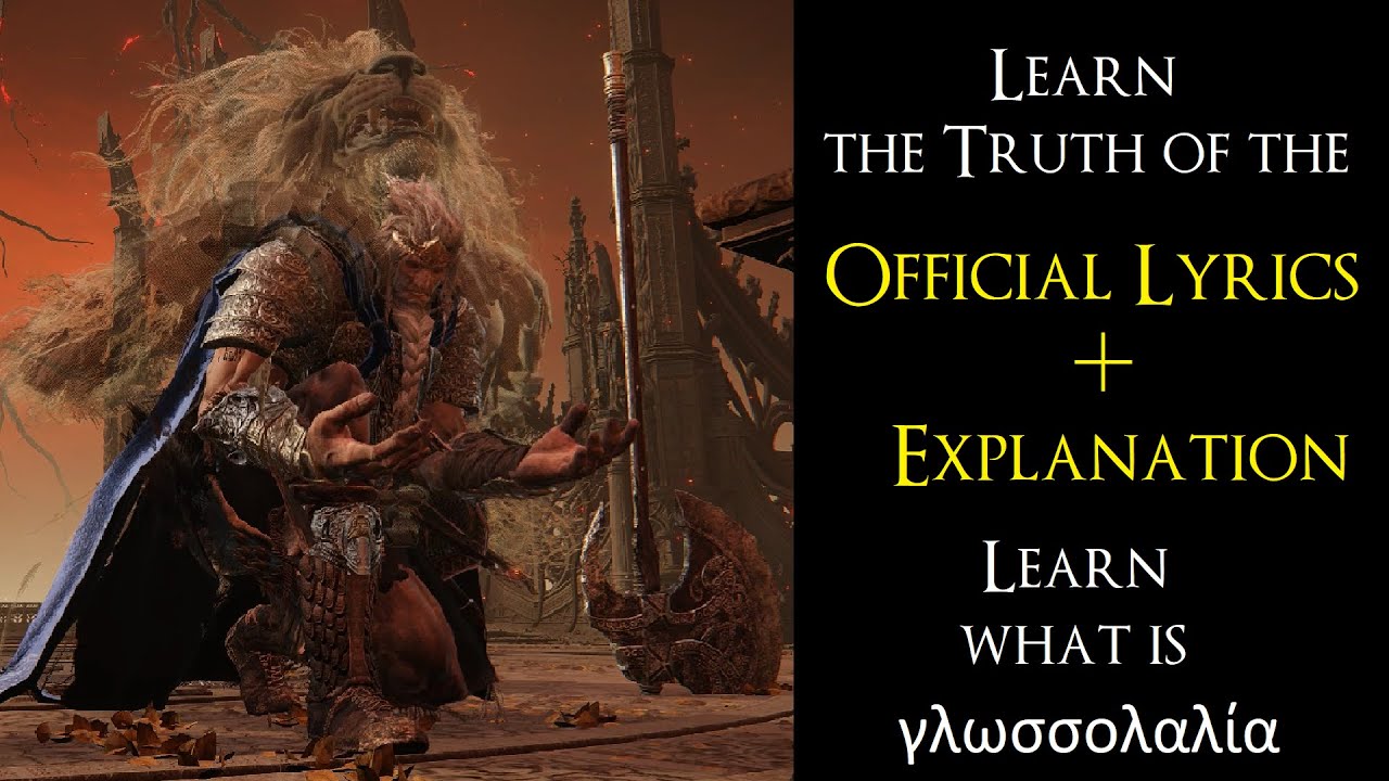 Elden Ring OST Godfrey, First Elden Lord Official Lyrics YouTube