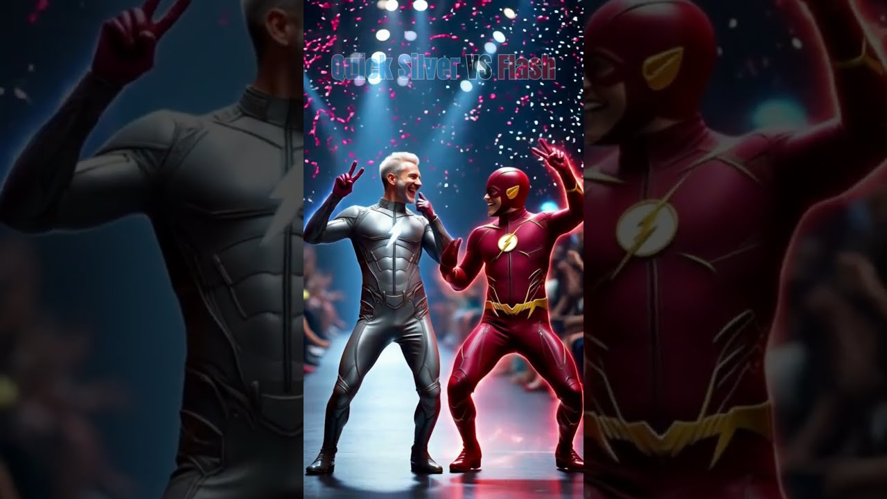 Quick Silver vs The Flash - AI character - super hero   