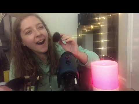 Mic Brushing and Whispering ASMR