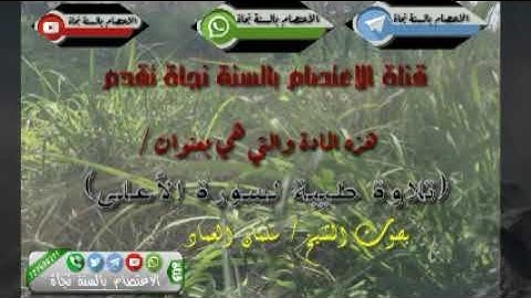 تلاوة طيبة (سورة الأعلى) للأخ الفاضل أبي سليمان سلمان العماد حفظه الله