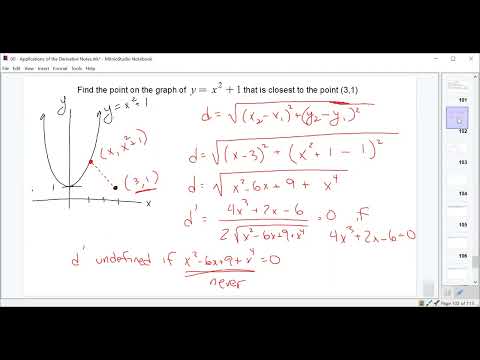 Applications of the Derivative Lecture 15 - Optimization