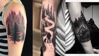 FOREST TATTOO | Most Attractive Forest Tattoo | Forest Arm Tattoo Sleeve Design For Men.
