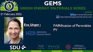 Eva Unger - FAIRification of Perovskite PV
