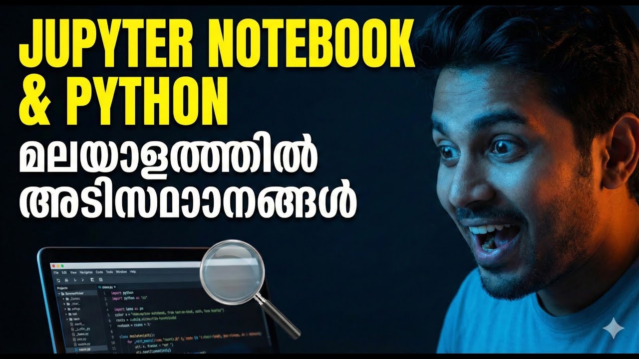 Familiarization of Jupyter Notebook | Python Basics in Malayalam - 2