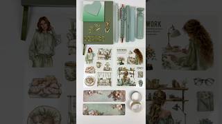 Building a Green Stationery Gift Box 🌿 ASMR Desk Setup
