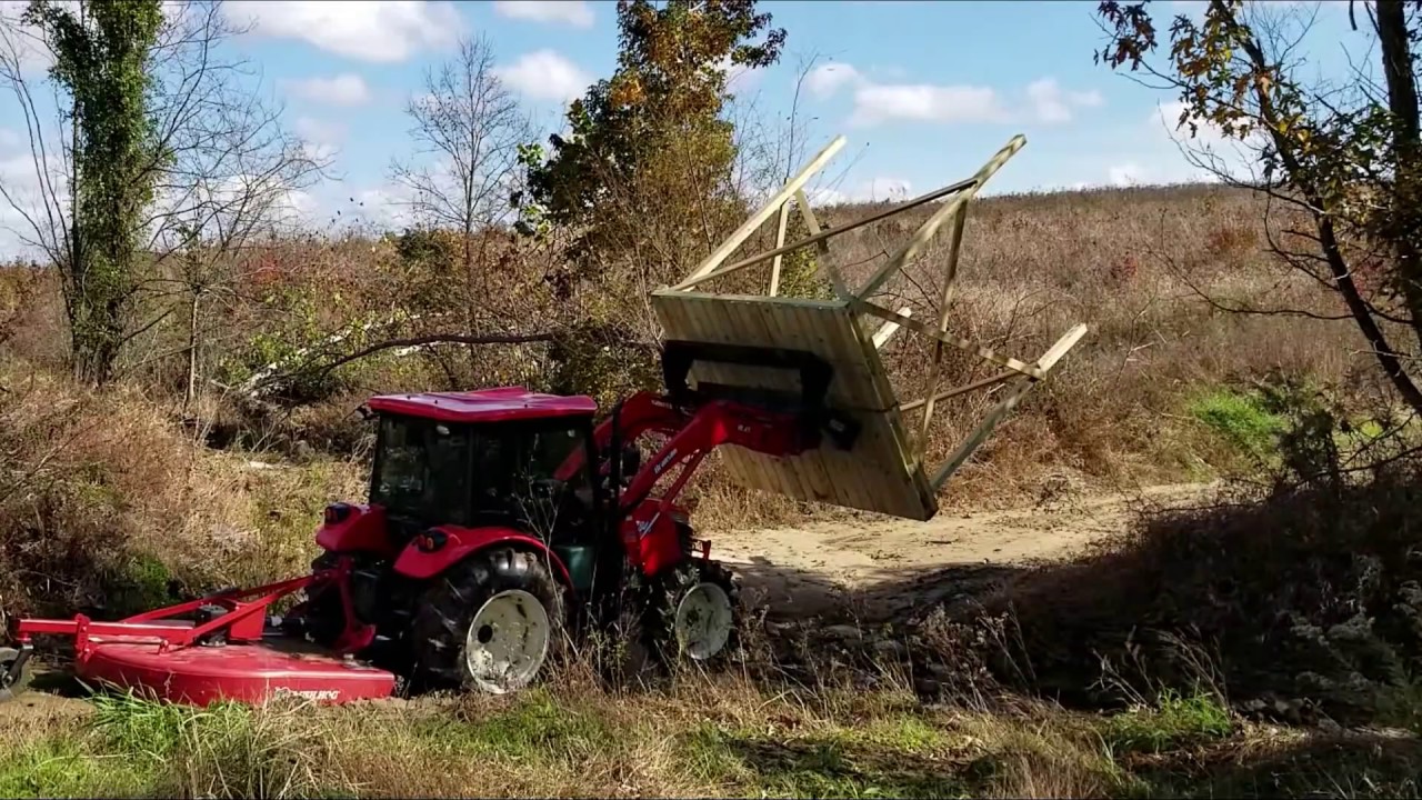 Crossing creek with 1,000 lb tower