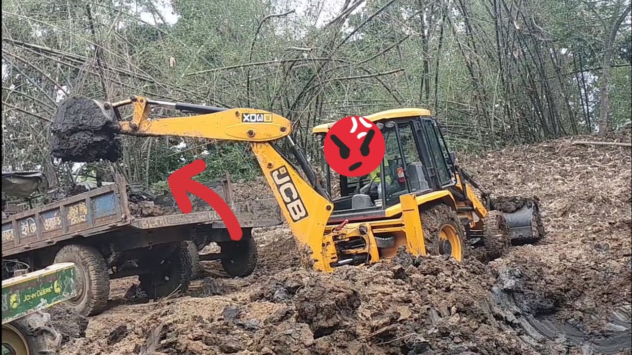 JCB Mati cutting tractor loading YouTube