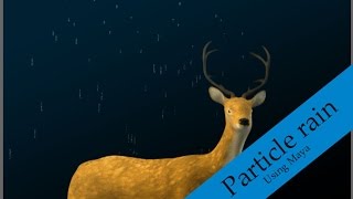 Maya Rain Tutorial 'particles'