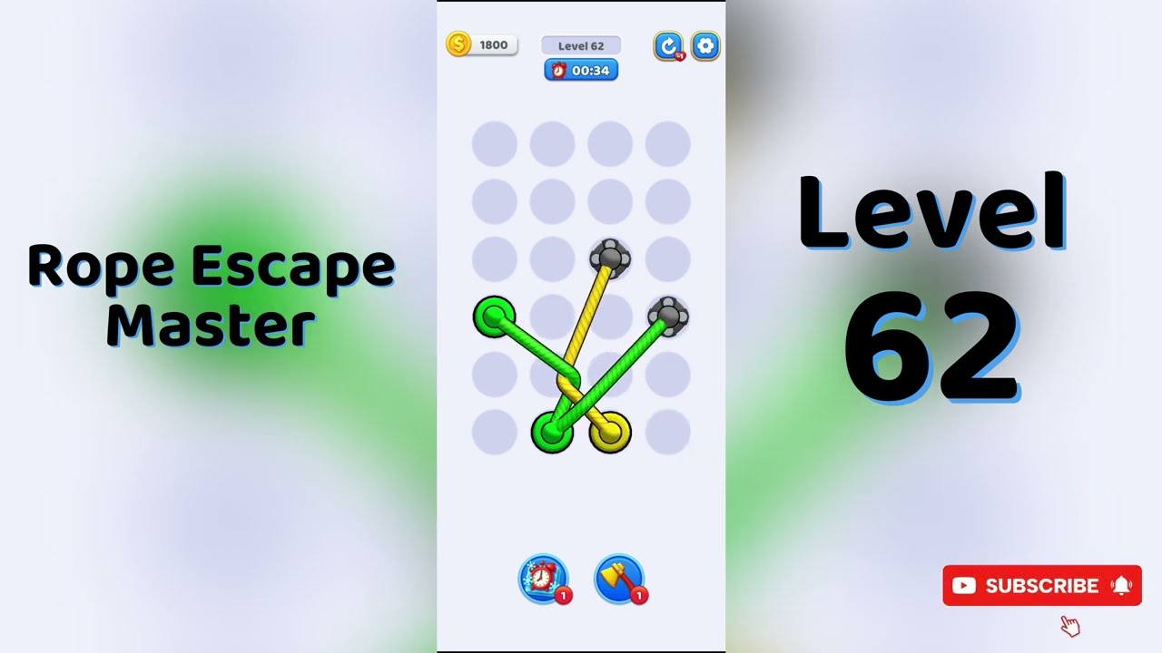 Rope Escape Master Level 62 Walkthrough 🪢🧠 | Puzzle Escape Game | Go Answer