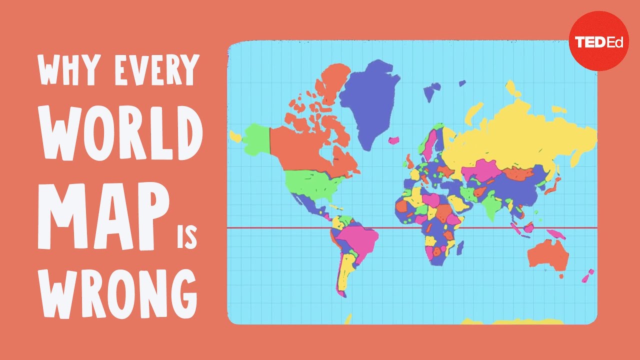 ⁣Why every world map is wrong - Kayla Wolf