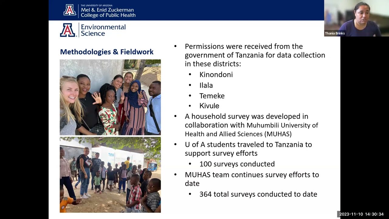 2023 Global Health Institute Scholars: Thania B. Zuñiga & Victoria Lynch, Water Insecurity, Tanzania