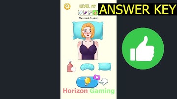 DOP Brain Delete Puzzle LEVEL 117 She needs to sleep - Gameplay Walkthrough Android IOS