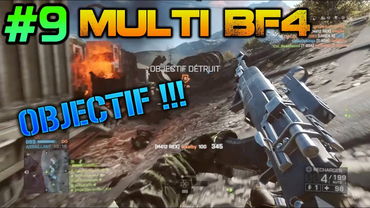 Battlefield 4 ● Gameplay multijoueur #9 ● Ruée sur Golmud [AN-94] ● Objectif à fond ! [PS4] [FR]