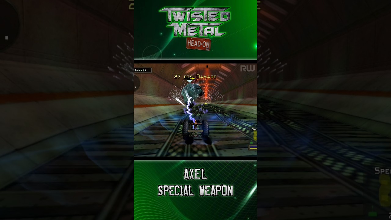 Axel Special Weapon - Twisted Metal: Head-On Gameplay | PS2