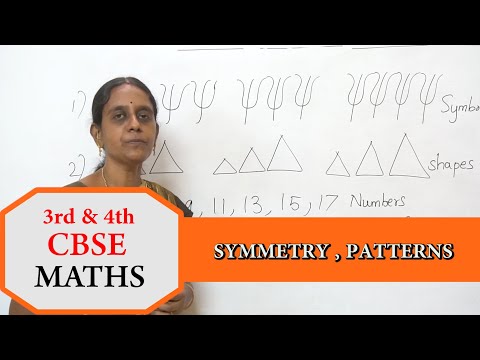 3rd & 4th STD CBSE NCERT Maths - Maths Symmetry Patterns CBSE NCERT CCE Maths 3rd 4th #mathsclass