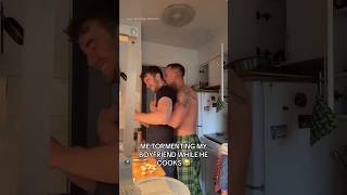 How is he supposed to focus? 😅🥰 #bl #gaycouple