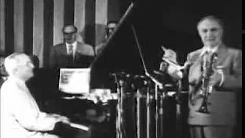 Truman and Petrillo Perform Duet (1954)