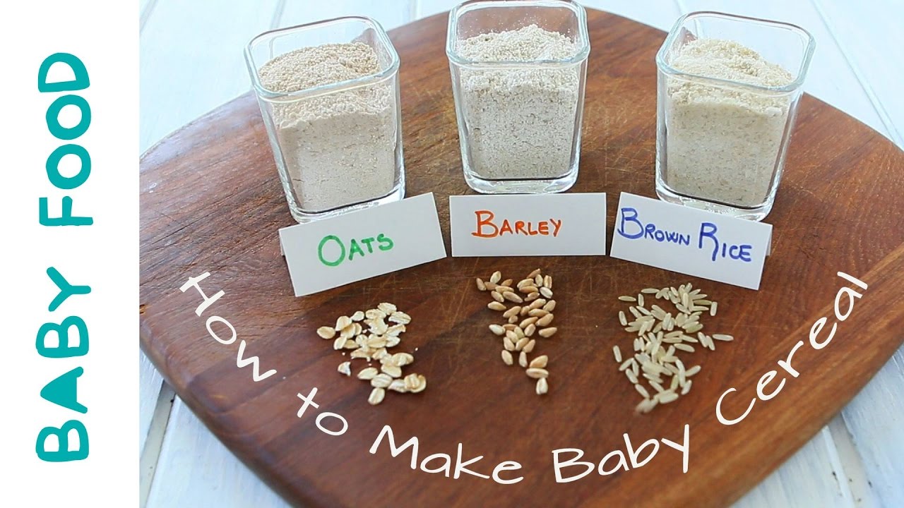 making baby rice cereal
