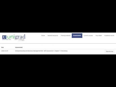 myUnigrad Student Portal Intro