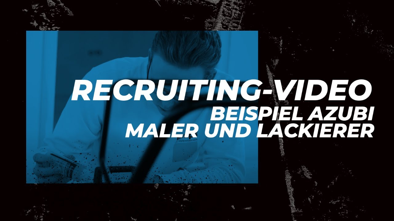Azubi Recruiting Video Beispiel | Maler und Lackierer DZIB | Piratelove Video Agentur Münster