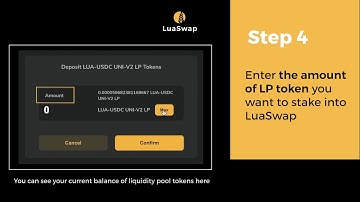 How to Stake/Unstake your LP Token on LuaSwap